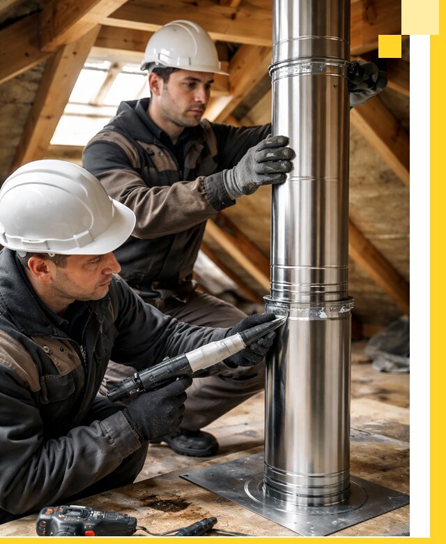 Монтаж дымоходов для каминов в Кыштыме с гарантией качества
