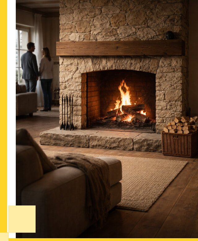 Открытые камины под ключ в Кыштыме от 155790 р. ЭриданКшт