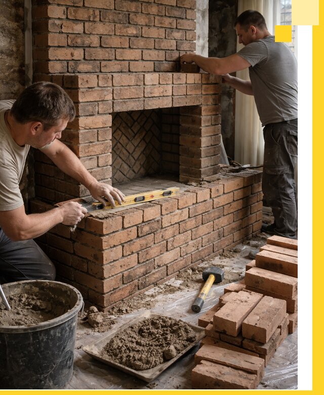 Изготовление и установка кирпичных каминов в Кыштыме