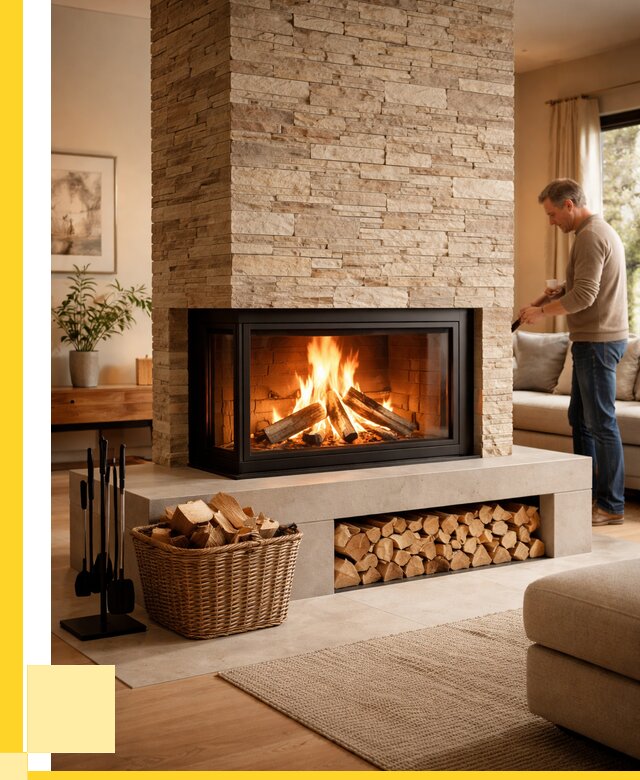 Дровяной камин под ключ в Кыштыме от 207720 р. | ЭриданКшт