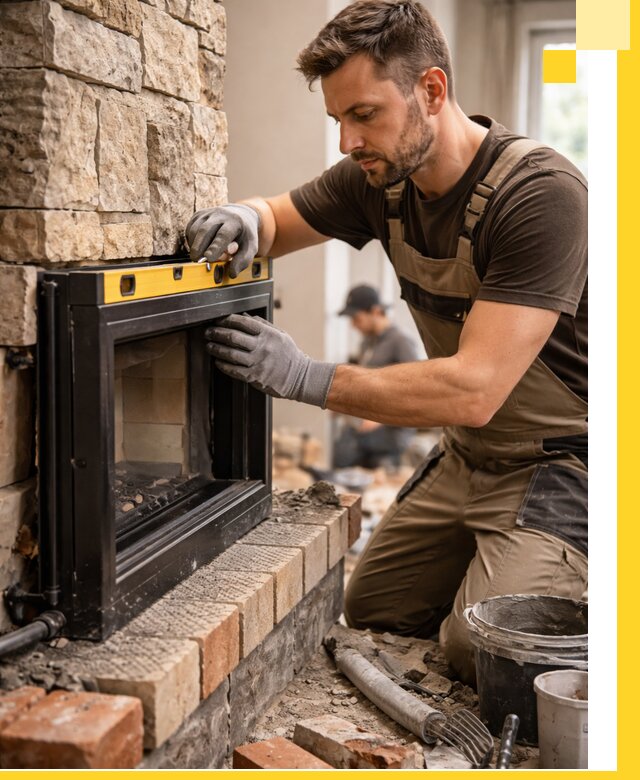 Дровяные камины под ключ в Кыштыме: монтаж, обустройство