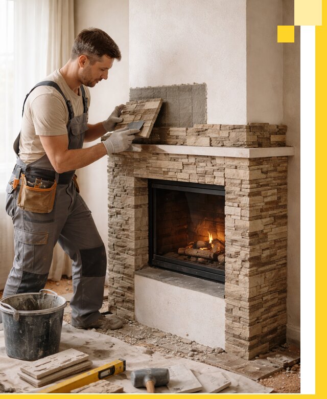 Изготовление и монтаж каминов для дома под ключ в Кыштыме