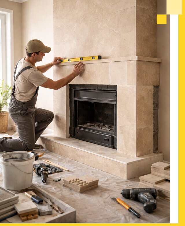 Установка и монтаж каминов в частном доме под ключ в Кыштыме