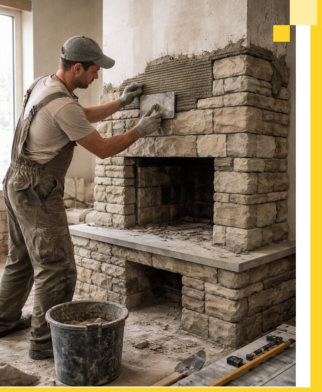 Строительство каминов под ключ в Кыштыме от проектирования до монтажа