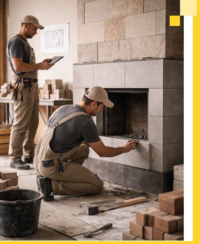 Индивидуальные проекты каминов и каминных систем в Кыштыме