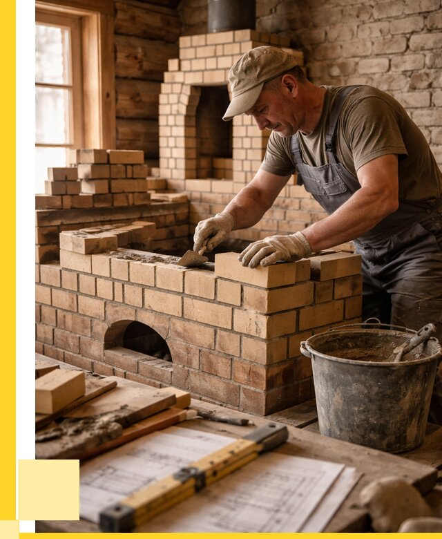 Кладка печей из кирпича в Кыштыме цены от 31158 р. - ЭриданКшт