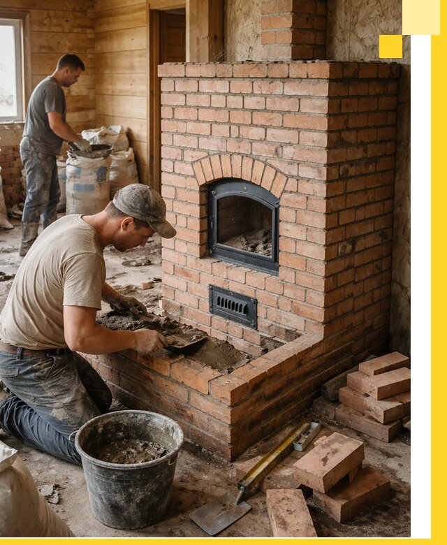 Профессиональное строительство печей в Кыштыме под ключ