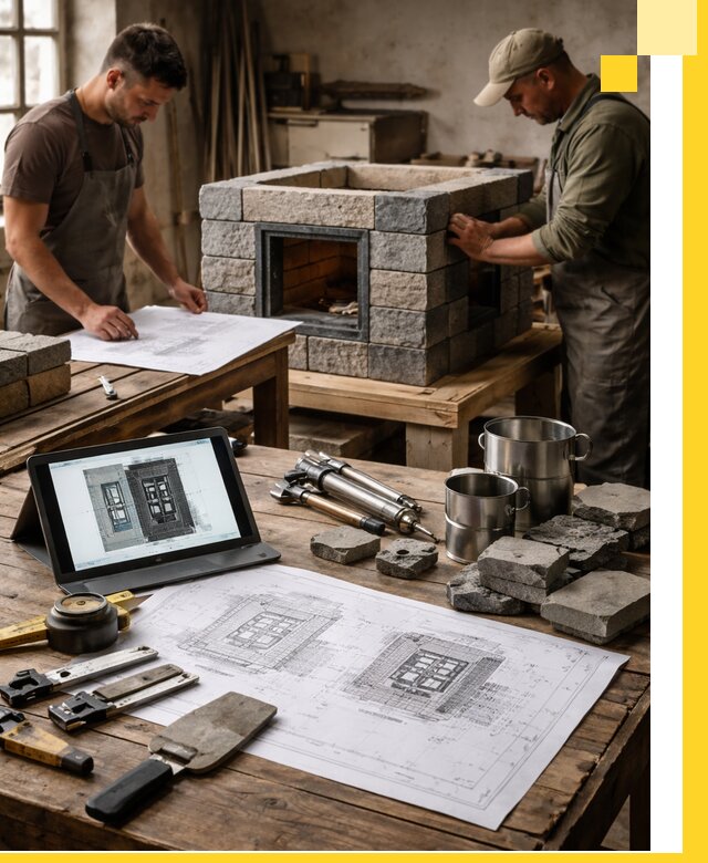 Разработка проектов печей с согласованием и монтажом в Кыштыме