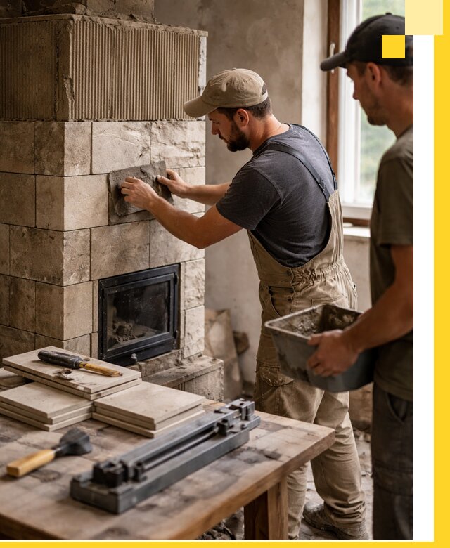 Профессиональная облицовка печей в Кыштыме: керамика и камень