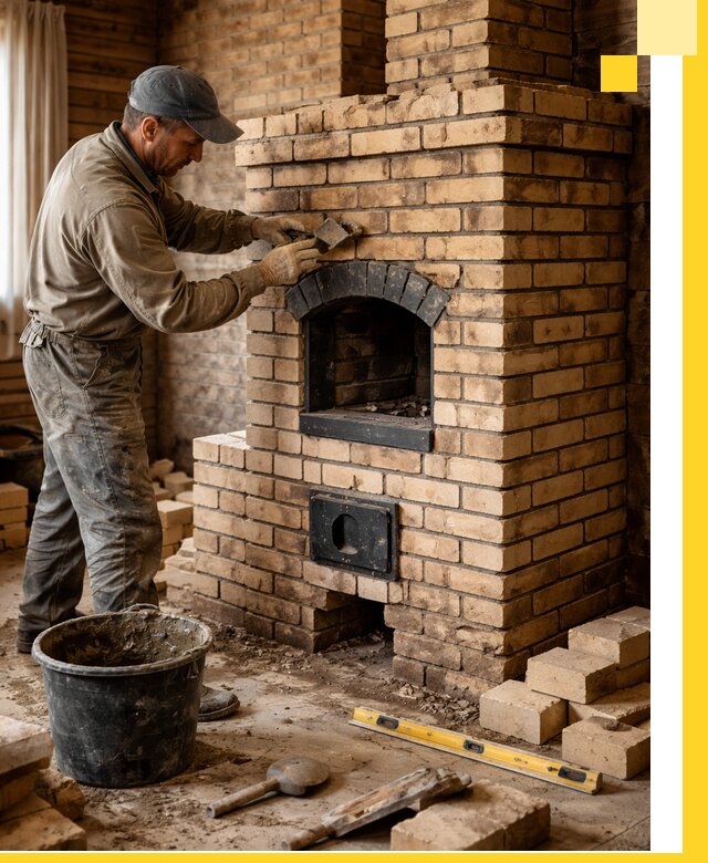 Кирпичные печи под ключ в Кыштыме: проектирование и кладка