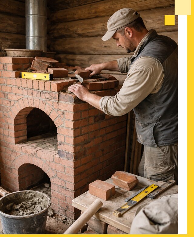 Изготовление и установка русских печей в Кыштыме под ключ