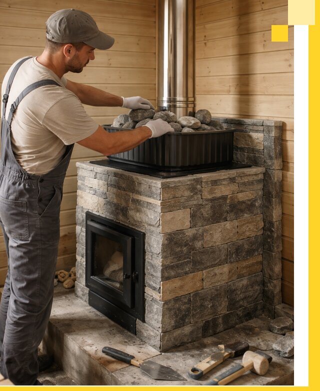 Печи для парной в Кыштыме, производство, монтаж и обслуживание