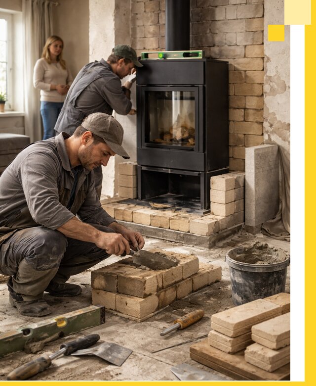 Печи и камины под ключ: проект, установка в Кыштыме