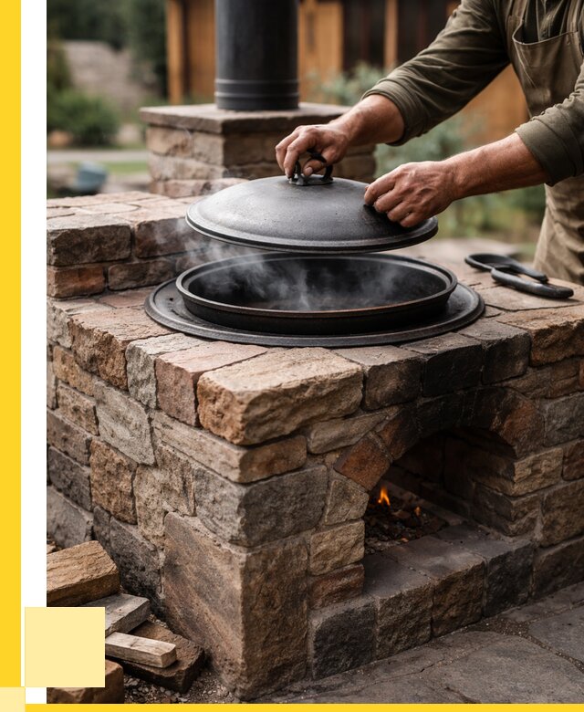 Печи для казана в Кыштыме по цене от 18695 р. | ЭриданКшт