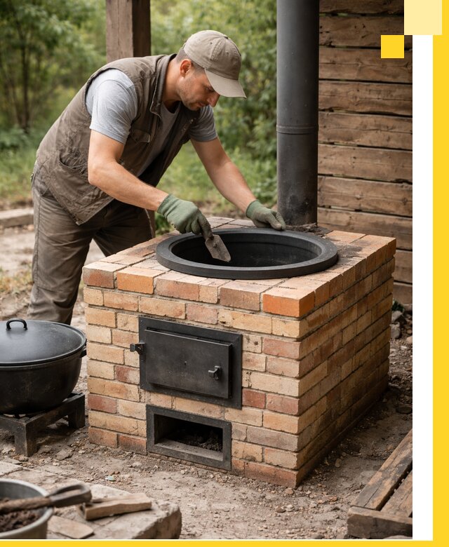 Изготовление и установка печей для казана в Кыштыме под ключ