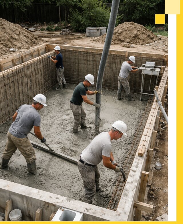 Строительство бетонных бассейнов под ключ в Кыштыме