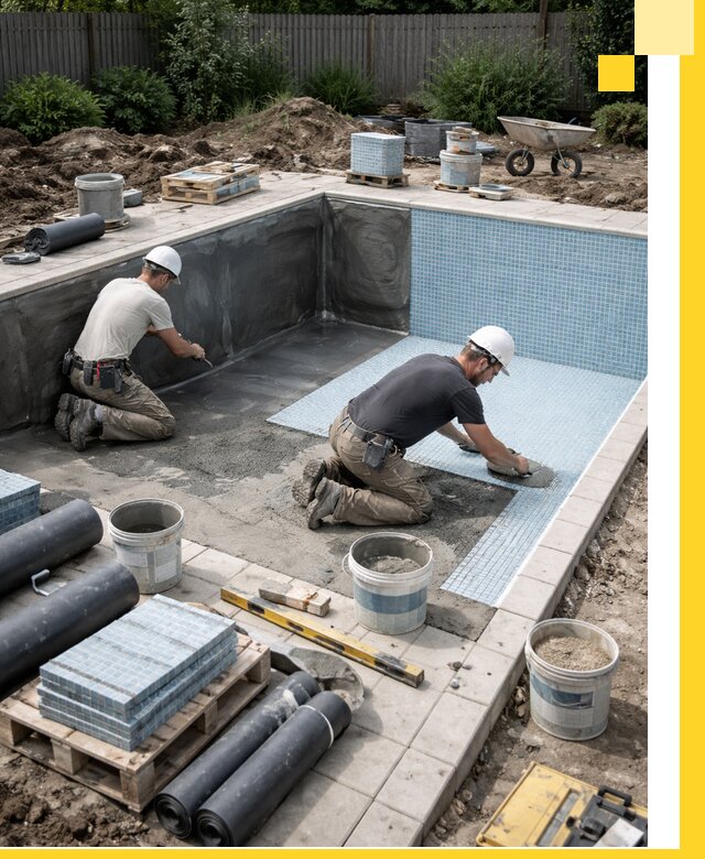 Проектирование и строительство стационарных бассейнов в Кыштыме