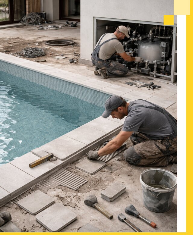 Строительство и монтаж бассейнов в коттедже в Кыштыме