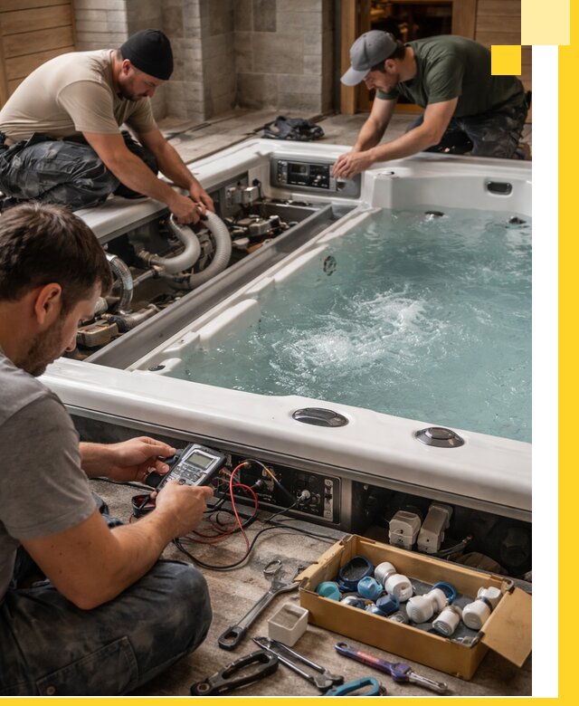 Гидромассажные бассейны под ключ в Кыштыме, дизайн и монтаж