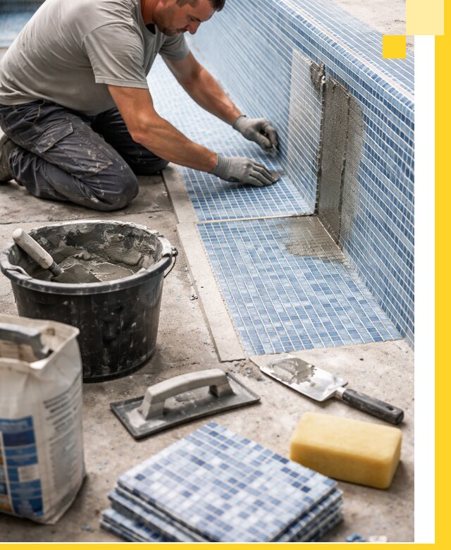 Укладка и ремонт мозаики для бассейнов под ключ в Кыштыме