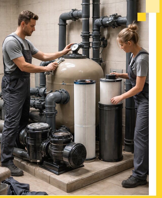 Фильтры и системы фильтрации для бассейнов в Кыштыме