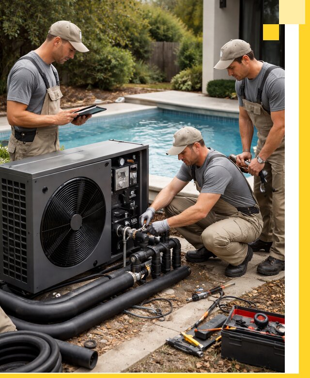 Проектирование и установка тепловых насосов для бассейнов в Кыштыме