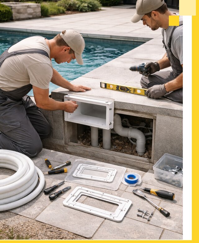 Поставка и установка скиммеров для бассейнов в Кыштыме