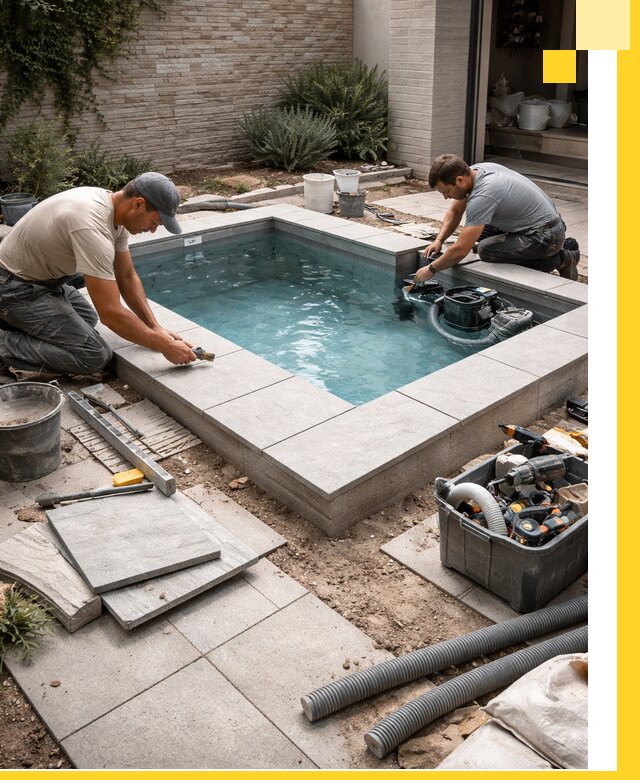 Мини бассейны под ключ в Кыштыме, дизайн и установка