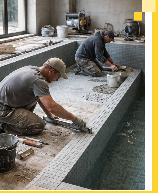 Строительство бассейна в частном доме в Кыштыме под ключ