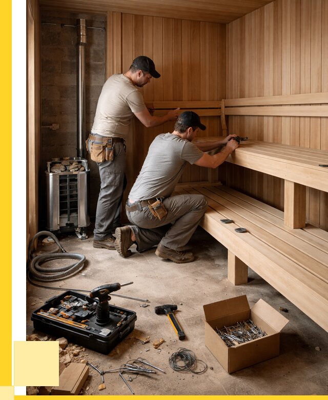 Монтаж саун под ключ в Кыштыме от 124632 р. | ЭриданКшт