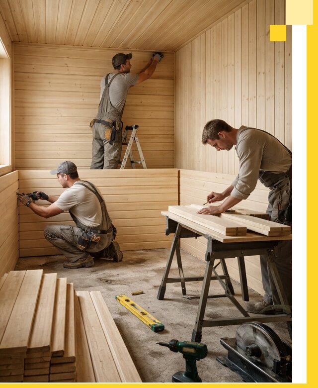 Обшивка саун в Кыштыме из натуральной древесины под ключ