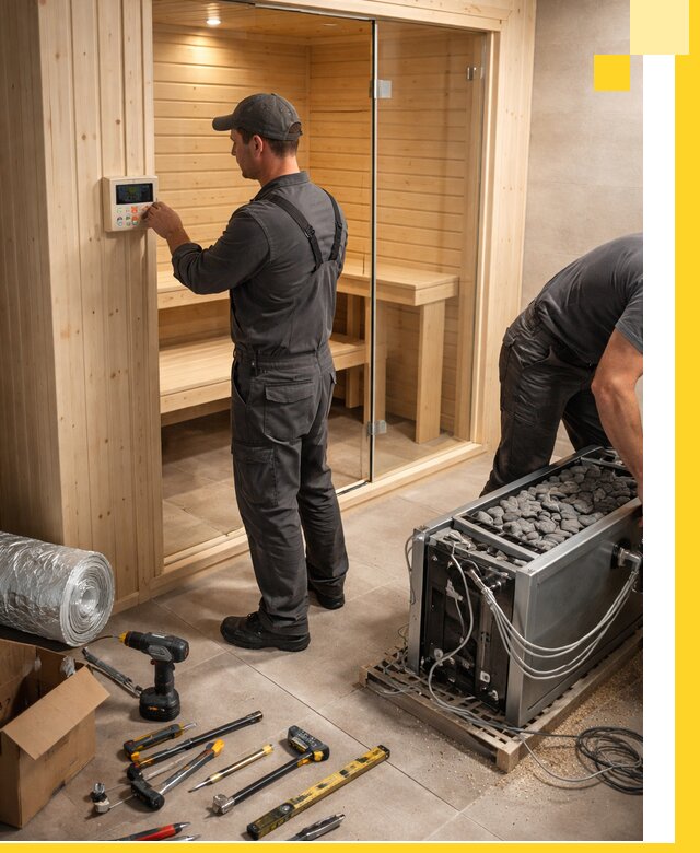 Поставка, установка и монтаж электрических саун в Кыштыме