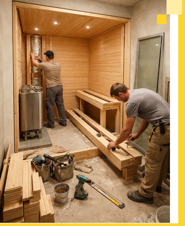 Проектирование и установка домашних саун под ключ в Кыштыме