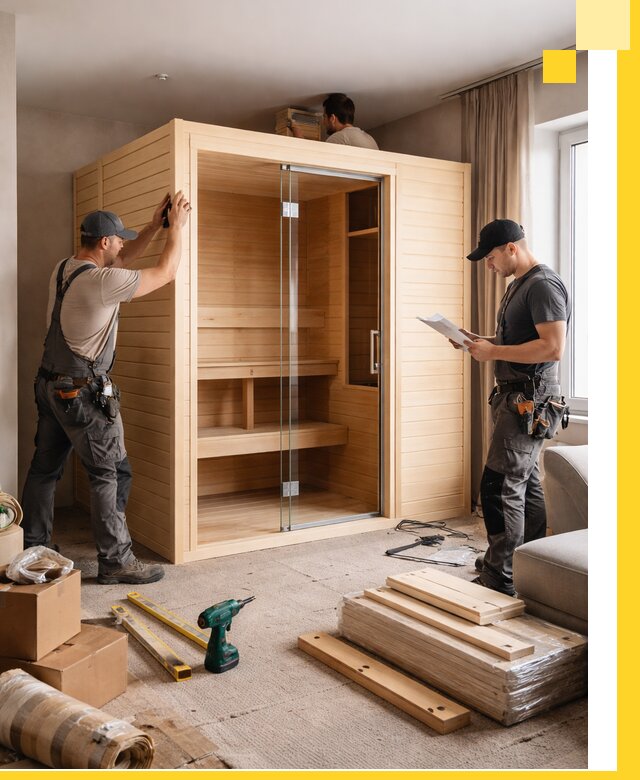 Установка и благоустройство саун в квартире в Кыштыме