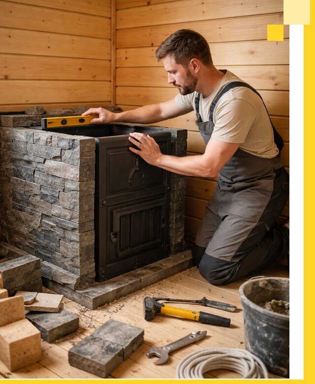 Производство и установка печей для саун под ключ в Кыштыме