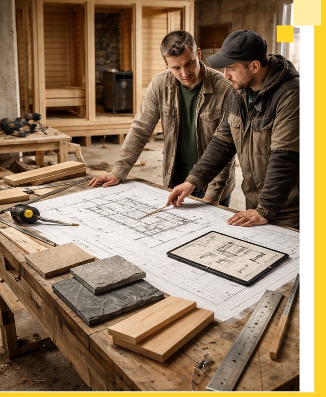 Проекты бань под ключ и планы строительства в Кыштыме