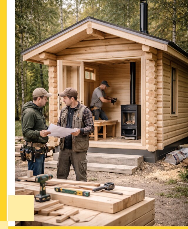 Монтаж бань под ключ в Кыштыме — от 207720 р. | ЭриданКшт