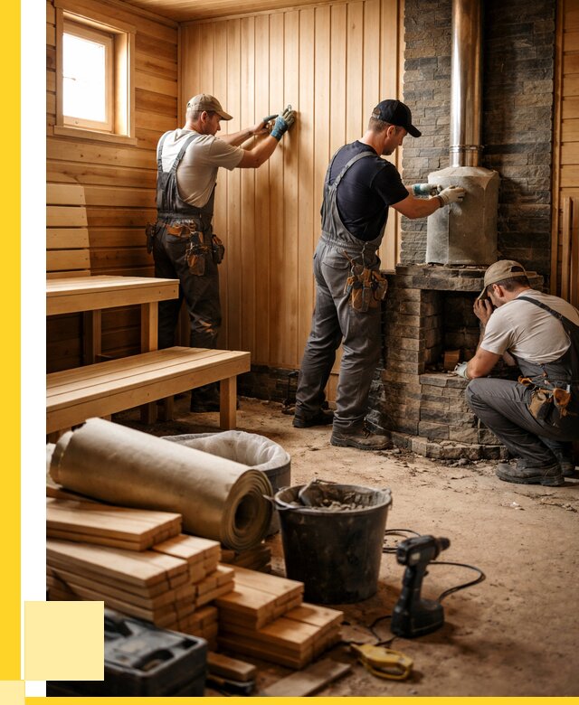 Ремонт бань под ключ в Кыштыме от 46737 р. | ЭриданКшт