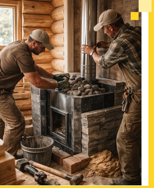 Строительство и отделка русских бань под ключ в Кыштыме