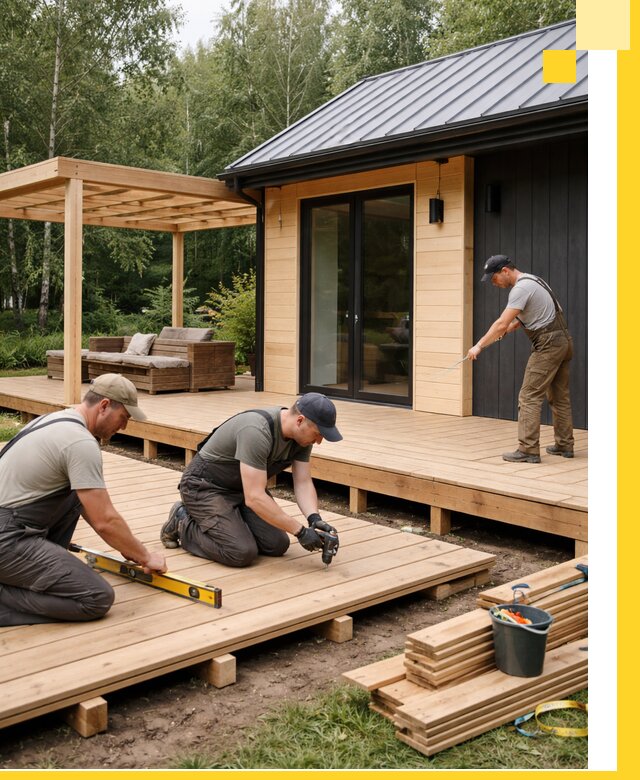 Строительство бань с террасой и бассейном под ключ в Кыштыме