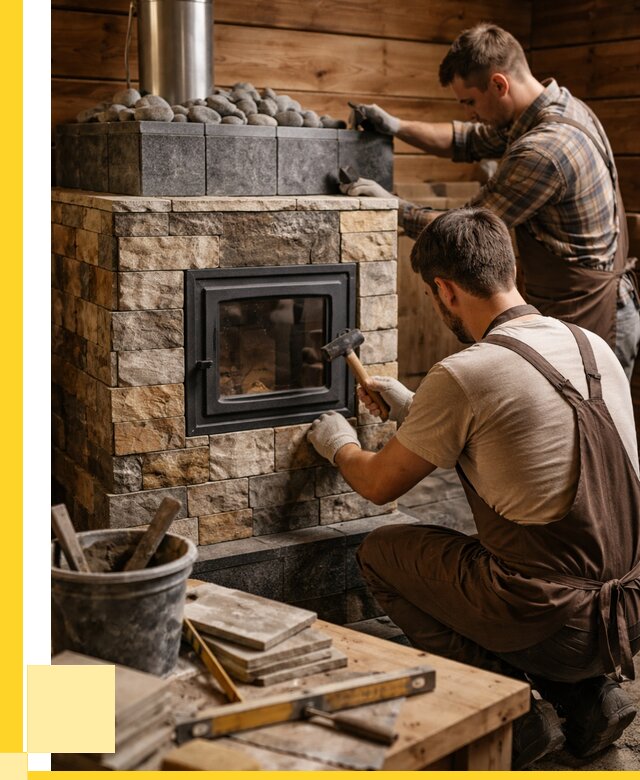 Облицовка банной печи в Кыштыме от 15579 р. | ЭриданКшт