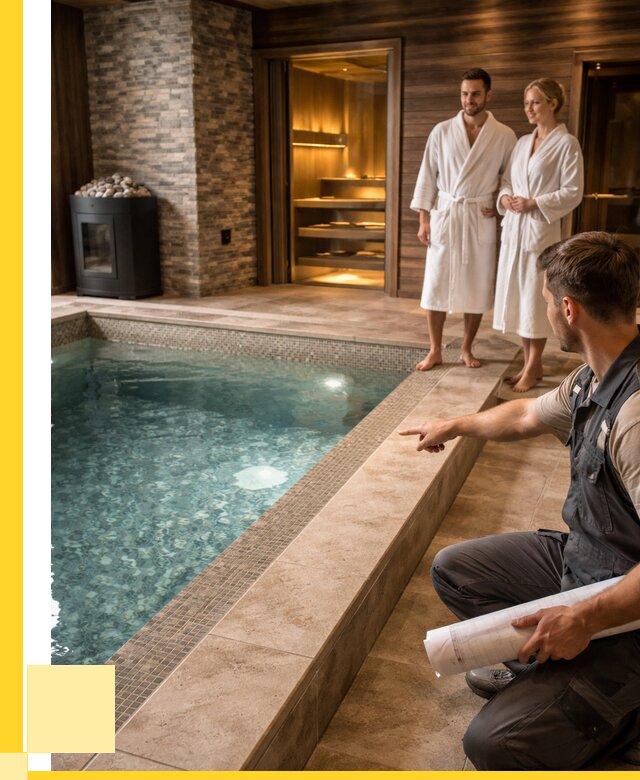 Проект бани с бассейном под ключ в Кыштыме от 67509 р. | ЭриданКшт