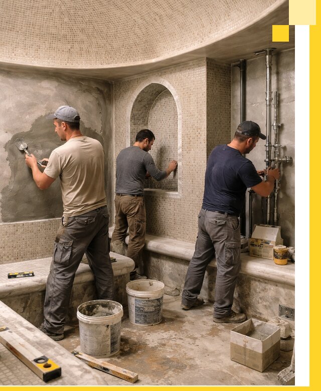 Профессиональный монтаж хамамов под ключ в Кыштыме с гарантией