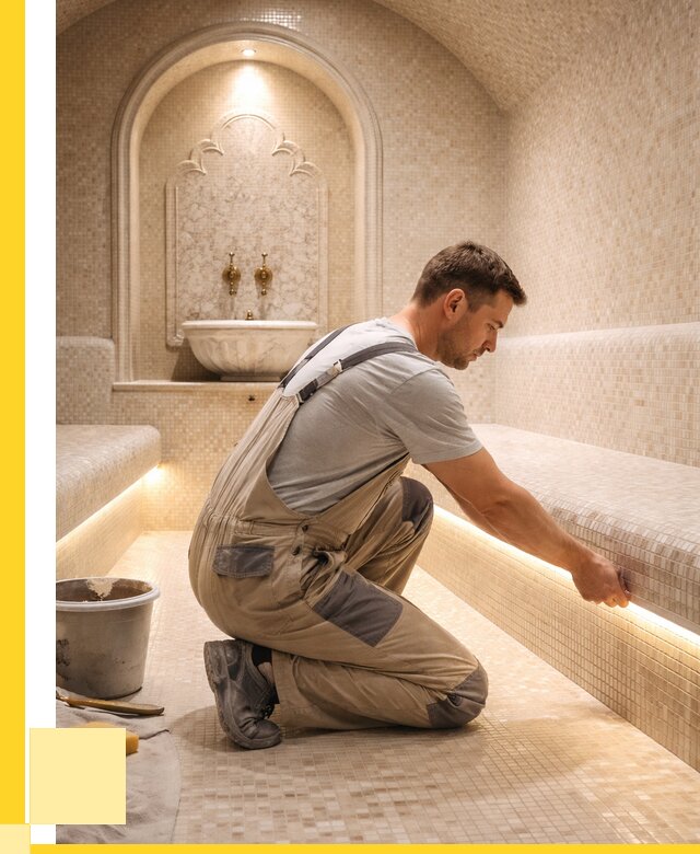 Отделка хамамов под ключ в Кыштыме от 5712 р. | ЭриданКшт