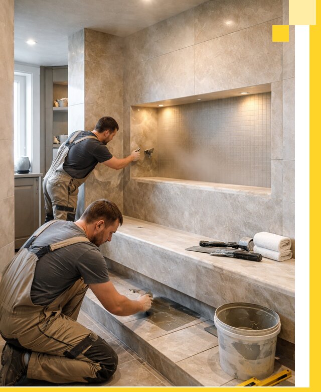 Профессиональное строительство хамама в квартире в Кыштыме