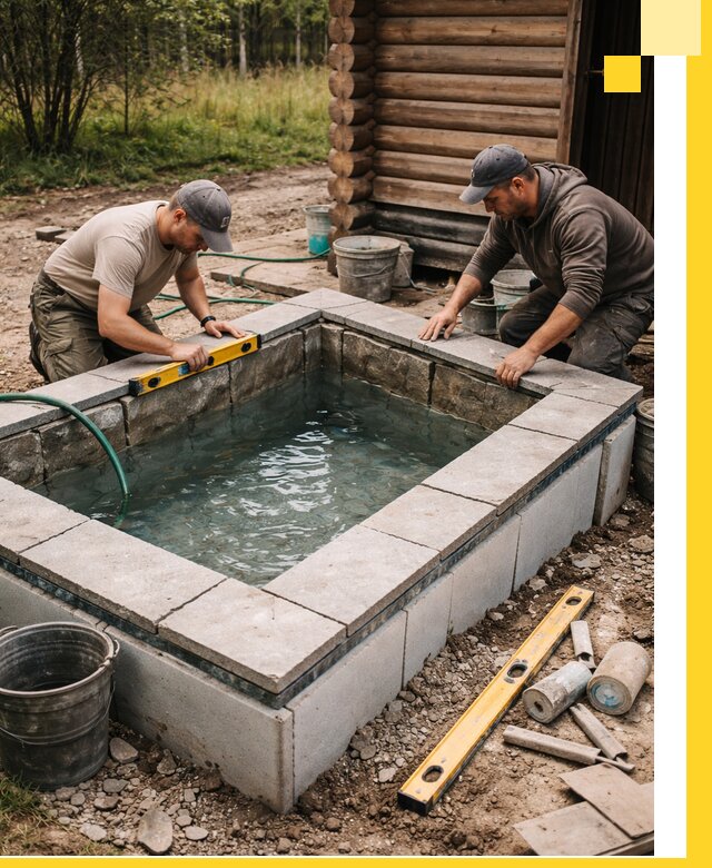 Изготовление и установка холодных купелей под ключ в Кыштыме